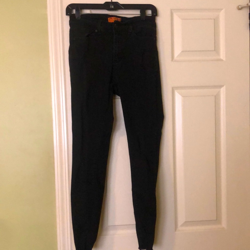 Black ripped jeans